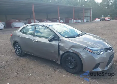 2016 Toyota Corolla Le из США, поврежденный, VIN 2T1BURHE7GC529348